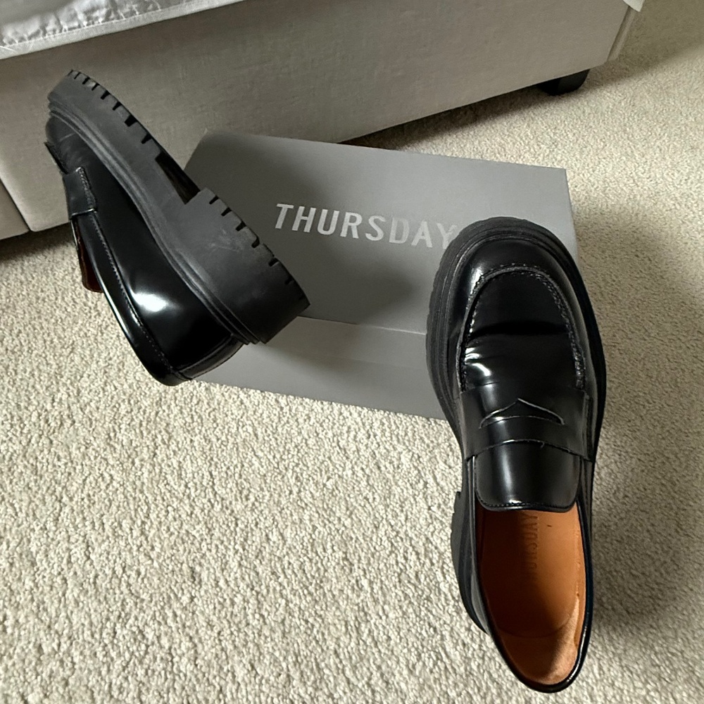 Lug sole loafers